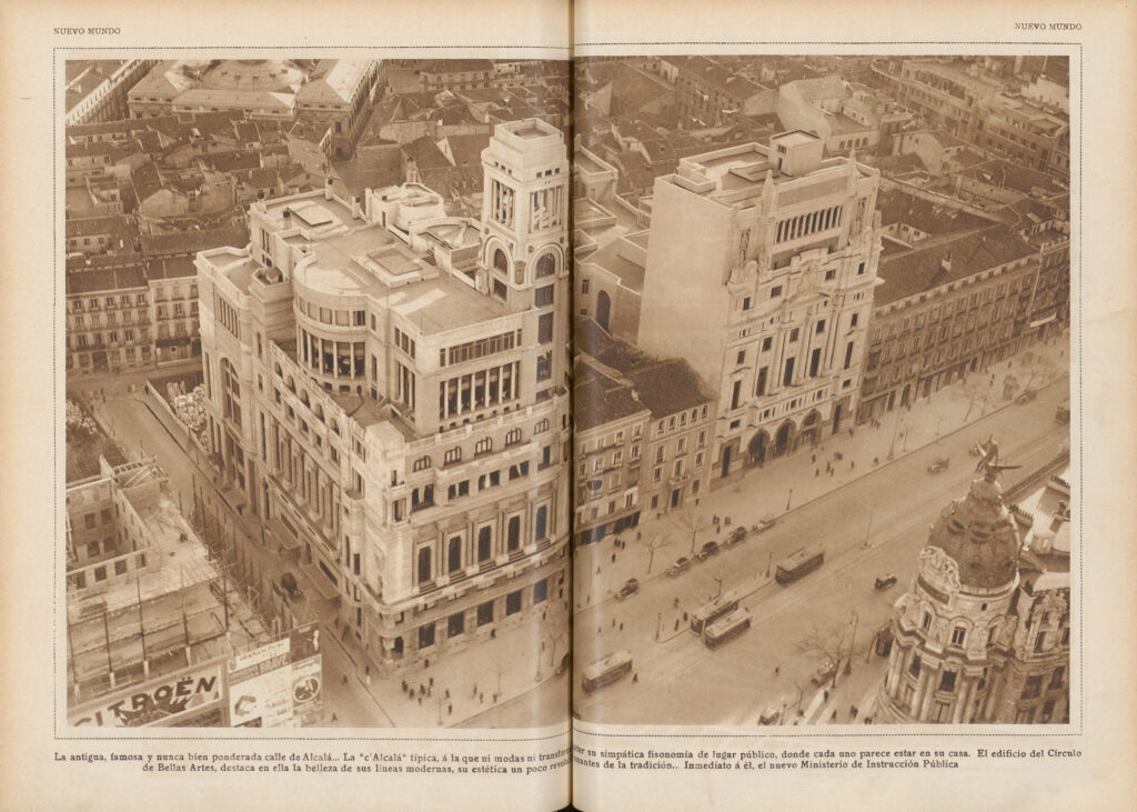 Edificio del Círculo de Bellas Artes. «Nuevo Mundo», 22 de febrero de 1929. Imagen del edificio del Círculo de Bellas Artes. «Nuevo Mundo», 22 de febrero de 1929.