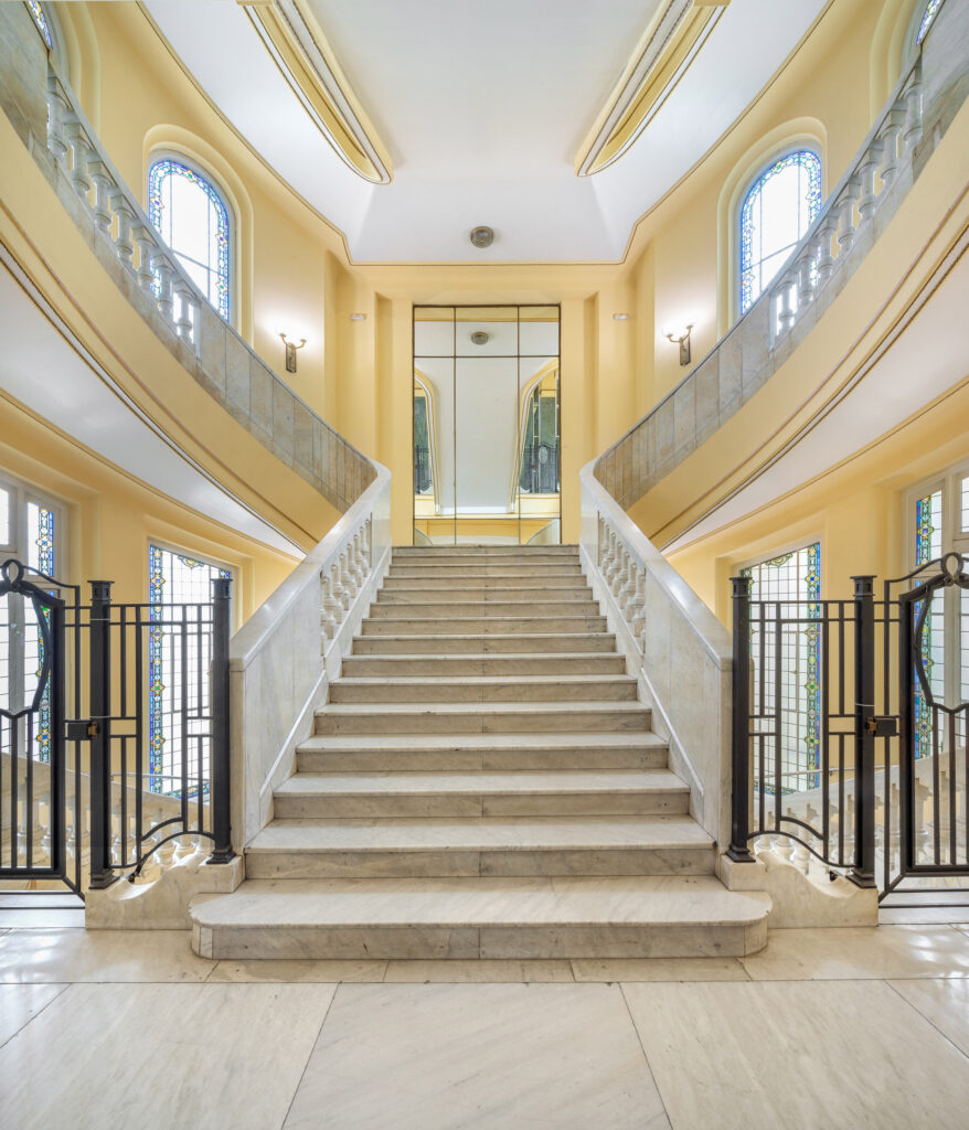 Un tramo de la escalera imperial. Fotografía de un tramo de la escalera imperial.