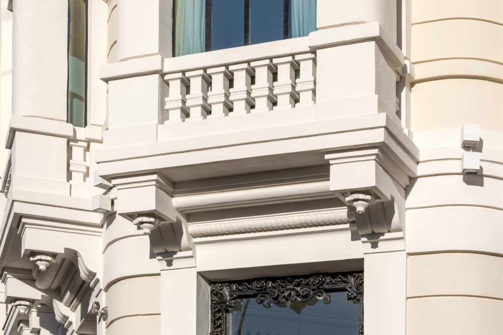Detalle de un balcón. Fotografía de detalle de un balcón.