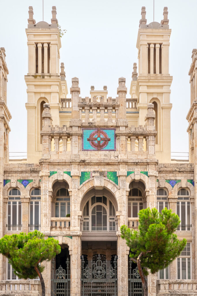 Fachada de la iglesia. Fotografía de la fachada de la iglesia.