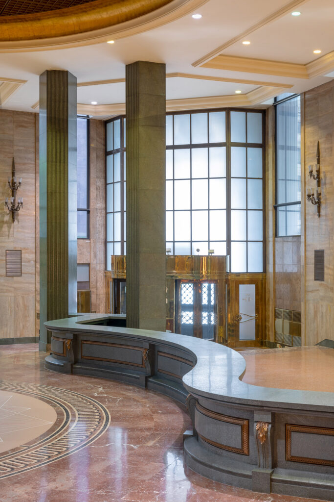 Detalle interior del edificio. Fotografía del detalle interior del edificio.