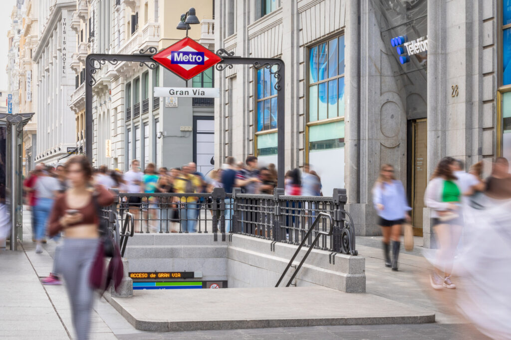 Estación de Gran Vía. Fotografía de la estación de Gran Vía.